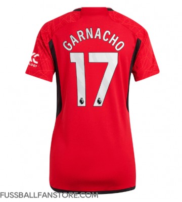 Manchester United Alejandro Garnacho #17 Replik Heimtrikot Damen 2023-24 Kurzarm